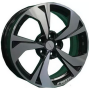 Легковой диск Khomen Wheels KHW1724 7x17 5x108 ET40 54,1 Black-FP